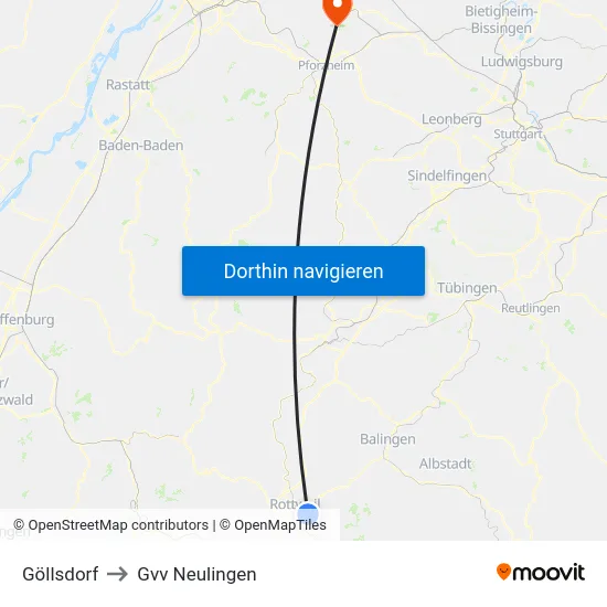 Göllsdorf to Gvv Neulingen map