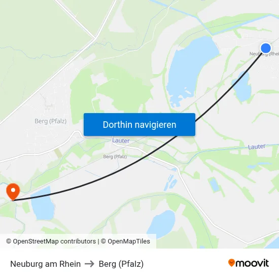 Neuburg am Rhein to Berg (Pfalz) map