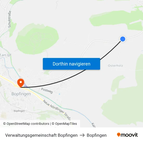 Verwaltungsgemeinschaft Bopfingen to Bopfingen map