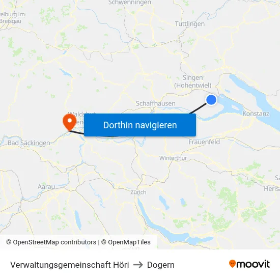Verwaltungsgemeinschaft Höri to Dogern map