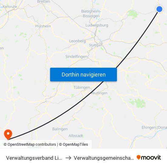 Verwaltungsverband Limpurger Land to Verwaltungsgemeinschaft Schramberg map