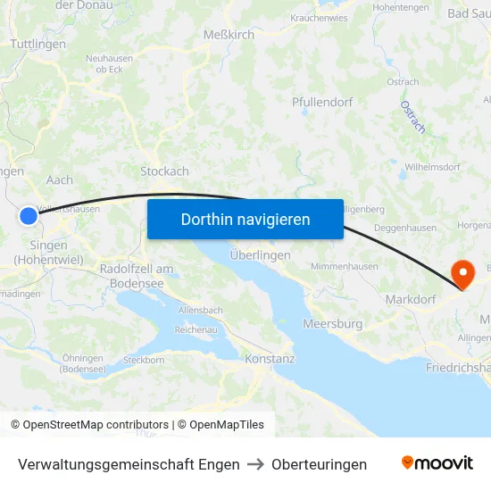 Verwaltungsgemeinschaft Engen to Oberteuringen map