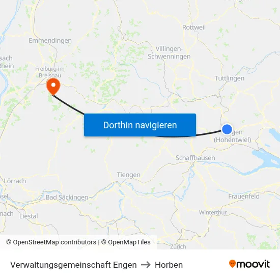 Verwaltungsgemeinschaft Engen to Horben map