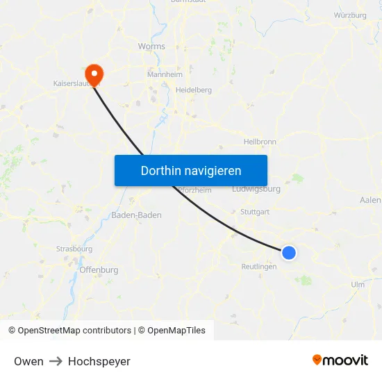 Owen to Hochspeyer map