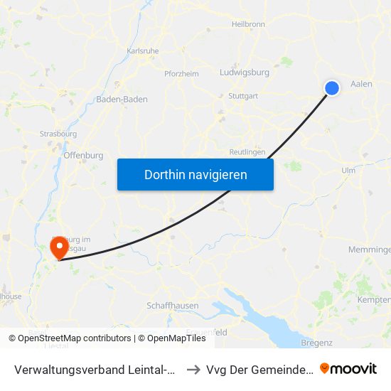 Verwaltungsverband Leintal-Frickenhofer Höhe to Vvg Der Gemeinde Schallstadt map