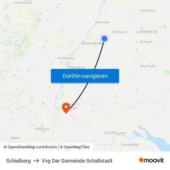 Schielberg to Vvg Der Gemeinde Schallstadt map