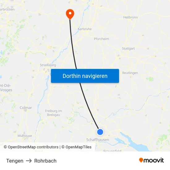 Tengen to Rohrbach map