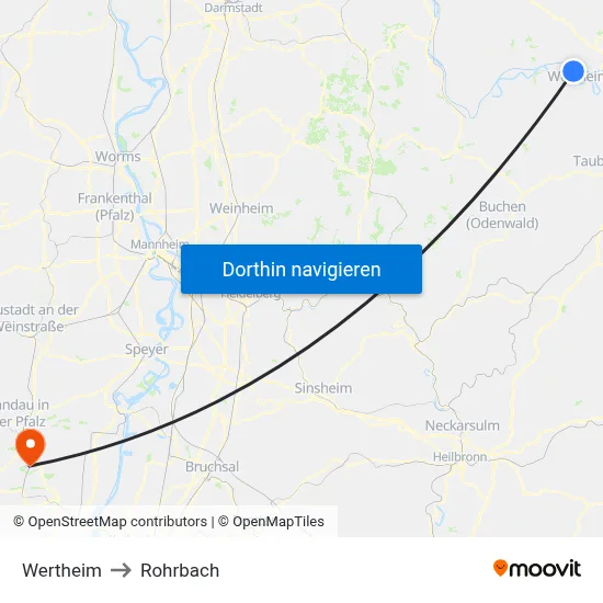 Wertheim to Rohrbach map