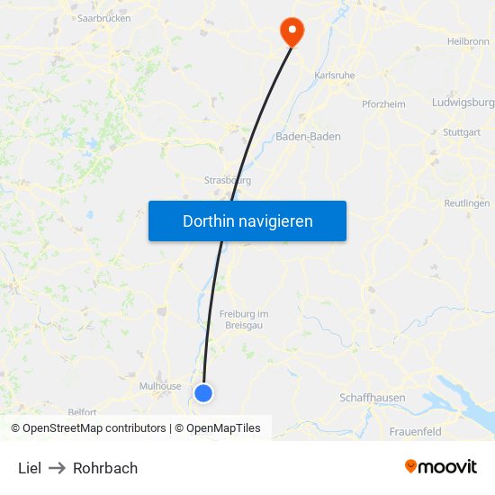 Liel to Rohrbach map