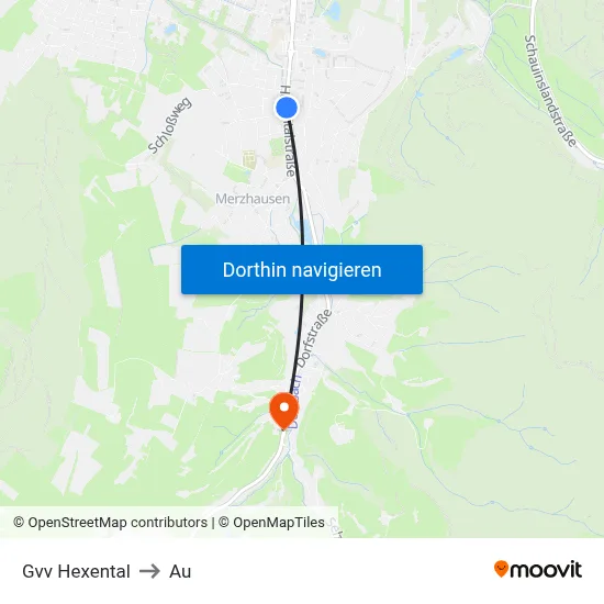 Gvv Hexental to Au map