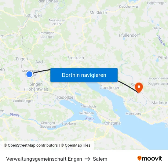 Verwaltungsgemeinschaft Engen to Salem map
