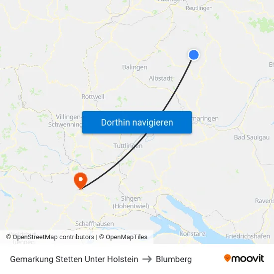 Gemarkung Stetten Unter Holstein to Blumberg map