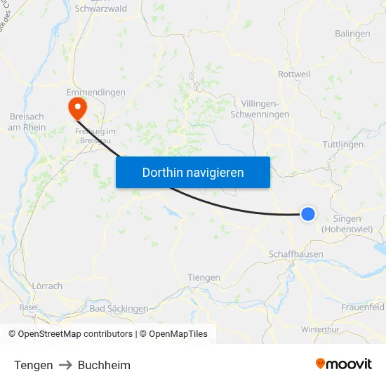 Tengen to Buchheim map