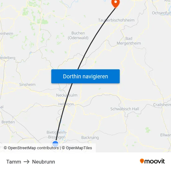 Tamm to Neubrunn map