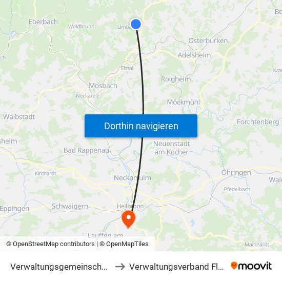 Verwaltungsgemeinschaft Limbach to Verwaltungsverband Flein-Talheim map