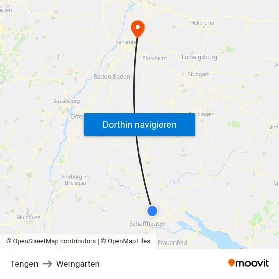 Tengen to Weingarten map