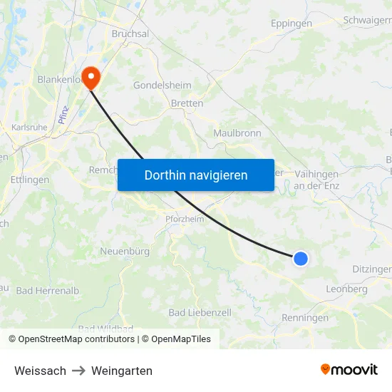 Weissach to Weingarten map