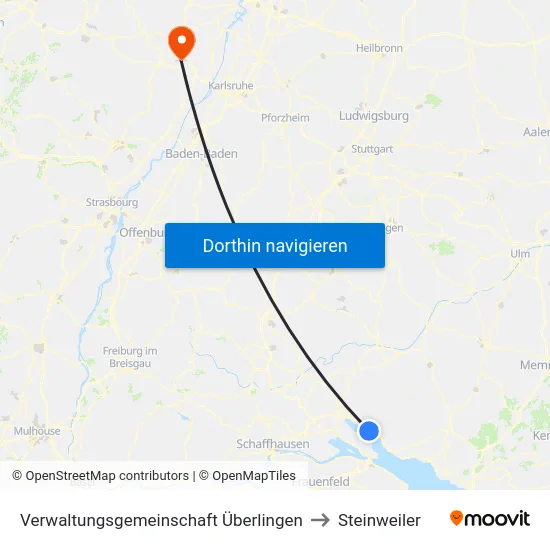 Verwaltungsgemeinschaft Überlingen to Steinweiler map