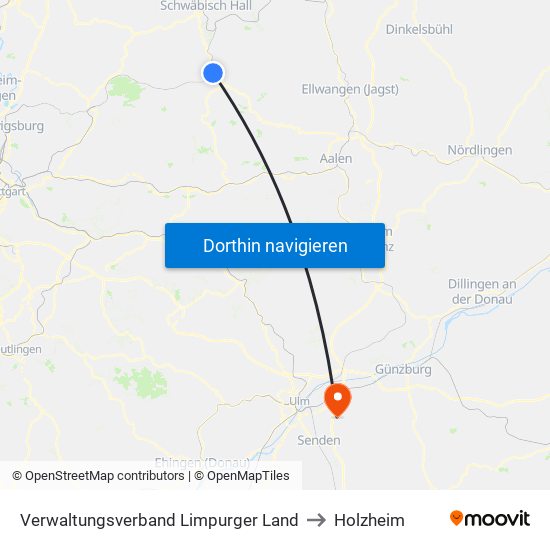 Verwaltungsverband Limpurger Land to Holzheim map