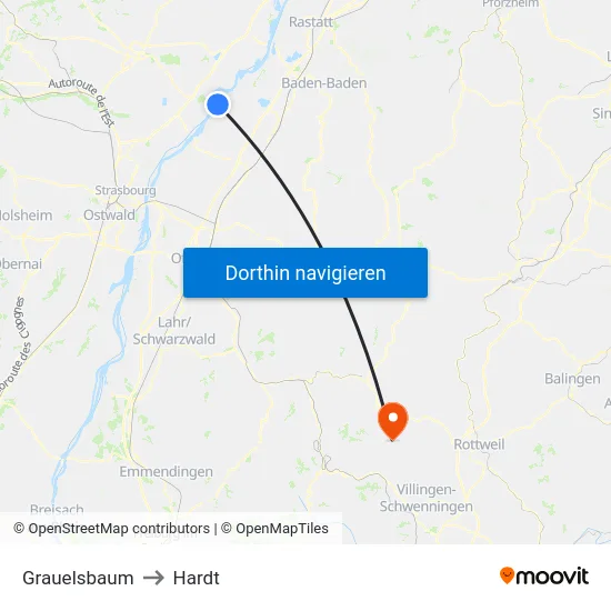Grauelsbaum to Hardt map