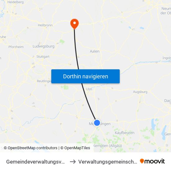 Gemeindeverwaltungsverband Rot-Tannheim to Verwaltungsgemeinschaft Schwäbisch Hall map