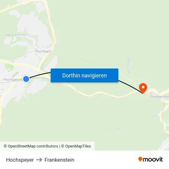 Hochspeyer to Frankenstein map