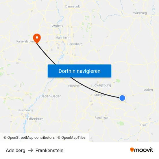 Adelberg to Frankenstein map