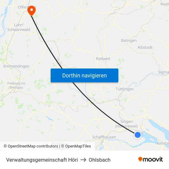 Verwaltungsgemeinschaft Höri to Ohlsbach map