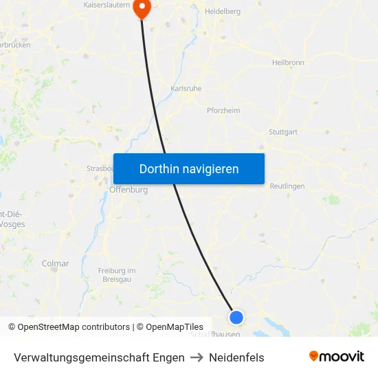 Verwaltungsgemeinschaft Engen to Neidenfels map