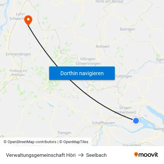 Verwaltungsgemeinschaft Höri to Seelbach map