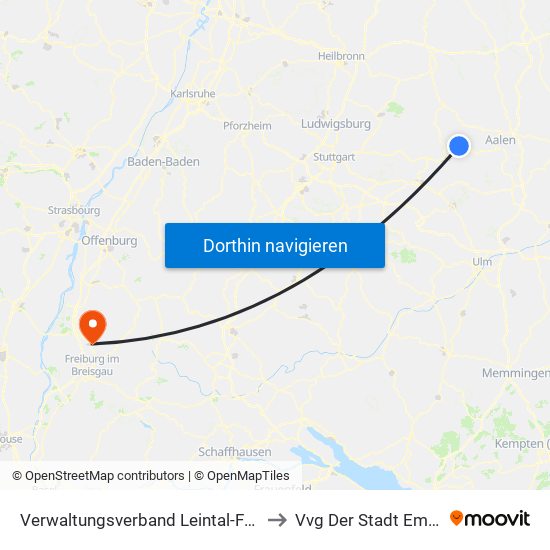 Verwaltungsverband Leintal-Frickenhofer Höhe to Vvg Der Stadt Emmendingen map