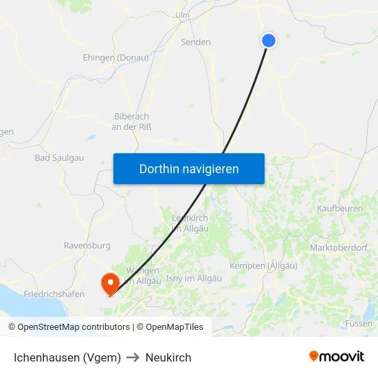 Ichenhausen (Vgem) to Neukirch map