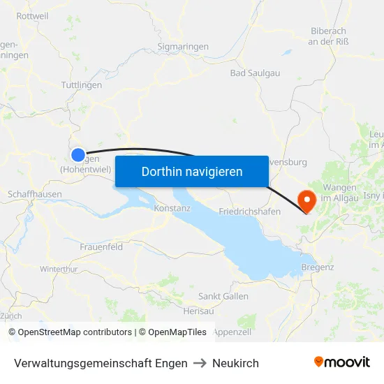 Verwaltungsgemeinschaft Engen to Neukirch map