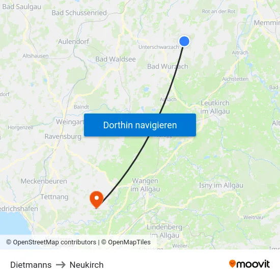 Dietmanns to Neukirch map