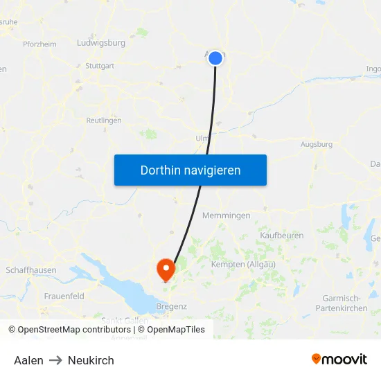 Aalen to Neukirch map