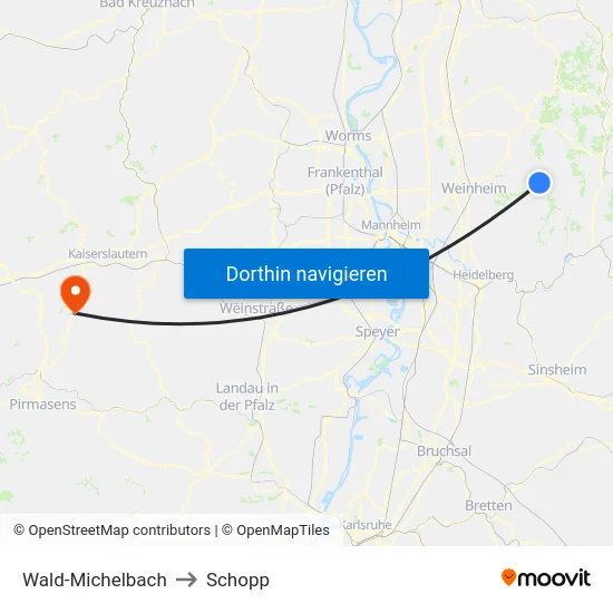 Wald-Michelbach to Schopp map