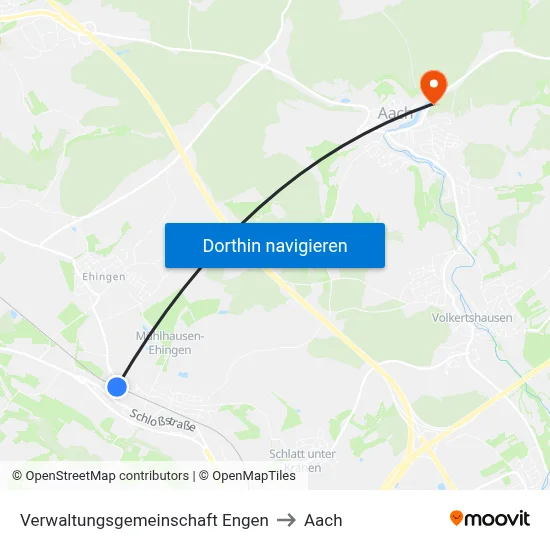 Verwaltungsgemeinschaft Engen to Aach map