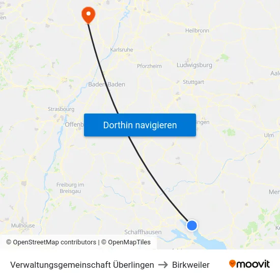 Verwaltungsgemeinschaft Überlingen to Birkweiler map