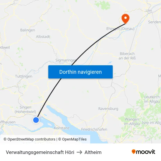 Verwaltungsgemeinschaft Höri to Altheim map
