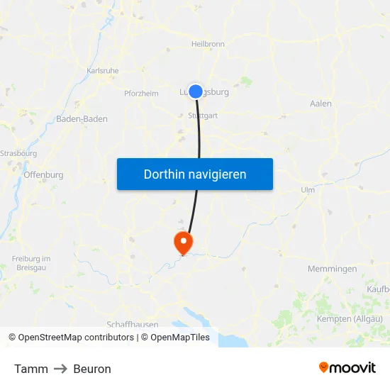 Tamm to Beuron map