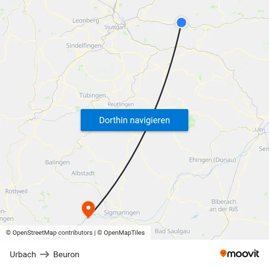 Urbach to Beuron map