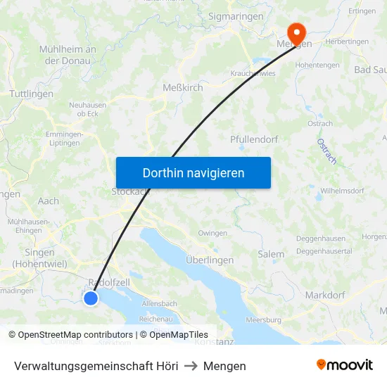 Verwaltungsgemeinschaft Höri to Mengen map