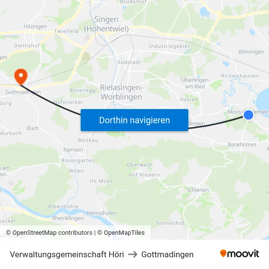 Verwaltungsgemeinschaft Höri to Gottmadingen map