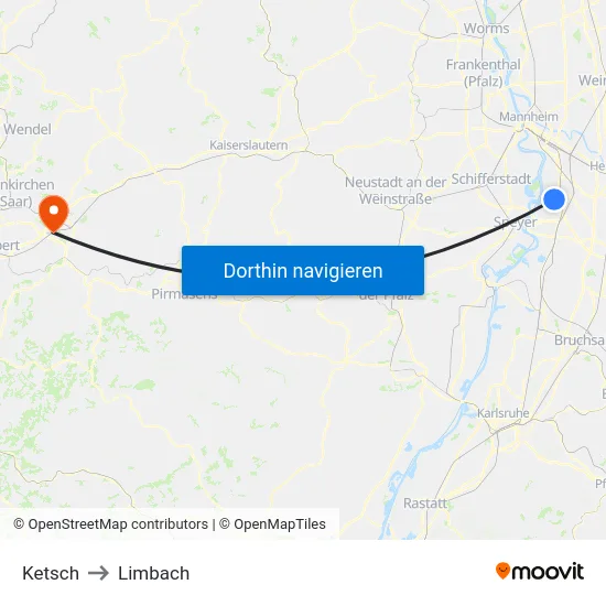 Ketsch to Limbach map