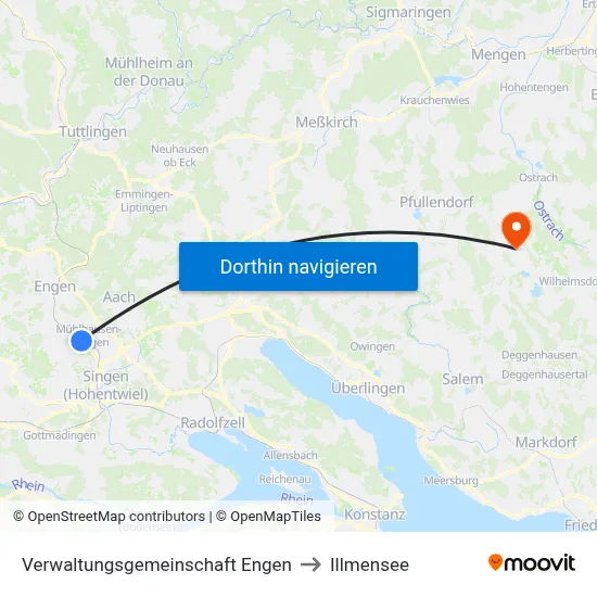 Verwaltungsgemeinschaft Engen to Illmensee map