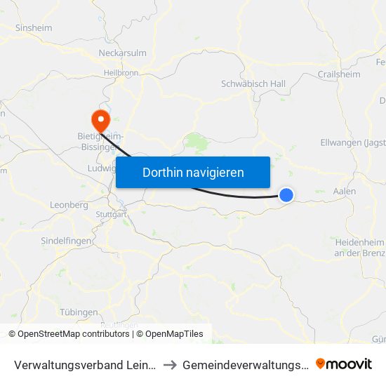 Verwaltungsverband Leintal-Frickenhofer Höhe to Gemeindeverwaltungsverband Besigheim map