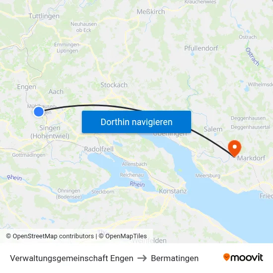 Verwaltungsgemeinschaft Engen to Bermatingen map