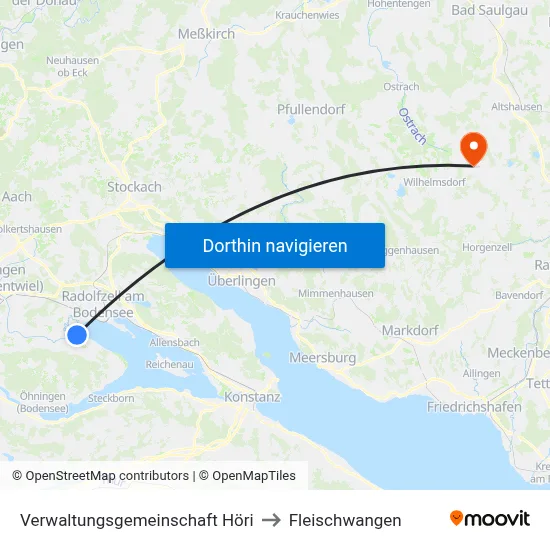 Verwaltungsgemeinschaft Höri to Fleischwangen map