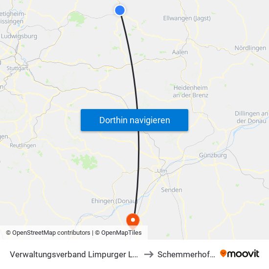 Verwaltungsverband Limpurger Land to Schemmerhofen map