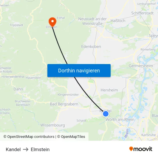 Kandel to Elmstein map
